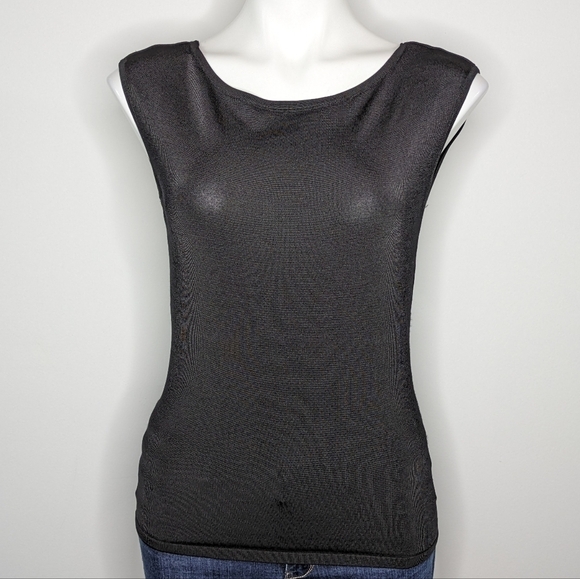 ✨3/$15 WHBM black lightweight keyhole back tank top S - Picture 1 of 7